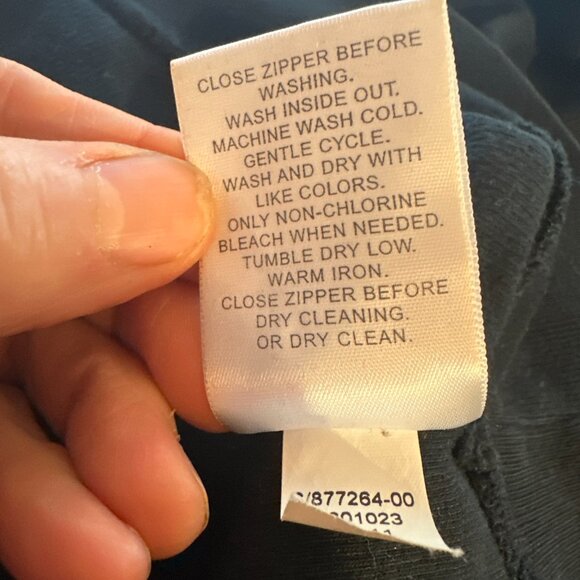 Banana Republic Black full-zip sweater XL Pockets Ribbed - Picture 10 of 10